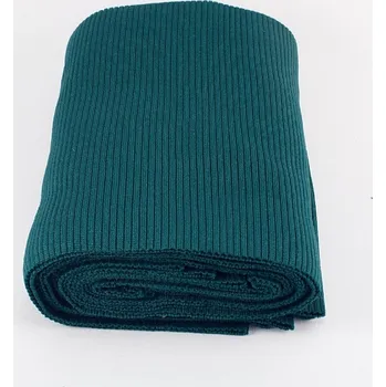 Polyesterový náplet - tmavě zelená - rozměr 16 cm x 80 cm