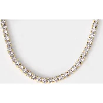 Náhrdelník B-TOP Dámský tenisový choker náhrdelník se zirkony Druh barvy: Zlatá