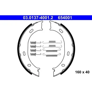 Brzdová čelist Sada brzdových čelistí, parkovací brzda ATE 03.0137-4001.2
