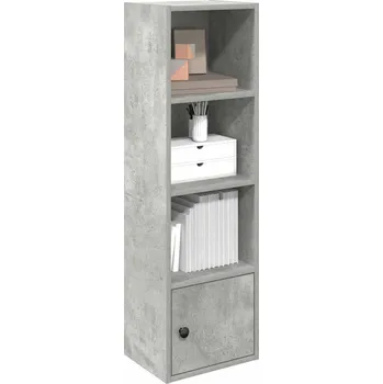 vidaXL Knihovna 31x24x102 cm kompozitní dřevo [860337] Barva: Betonová šedá