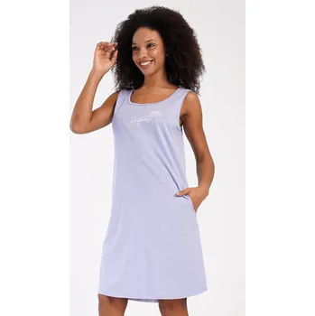 Dámská noční košile na ramínka Happiness světle lososová XL