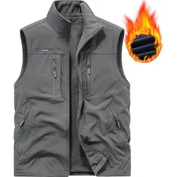 Pánská softshellová bunda Pánská vesta DIMU265 Barva: Šedá, Velikost: XL