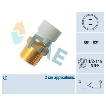 Ventilátor topení a klimatizace Teplotní spínač, větrák chladiče FAE 36499