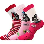 Boma Krtek Dětské vzorované ponožky 1-3 páry BM000000631000100306 mix 1 / holka 30-34 (20-22)