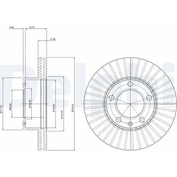 Brzdový kotouč Brzdový kotouč DELPHI BG9692