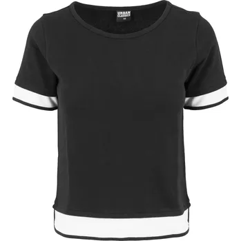 Dámské tričko Dámské triko URBAN CLASSICS TB1197 BLACK/WHITE S