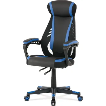 Vikio Herní křeslo, modrá, černá AKZ177M