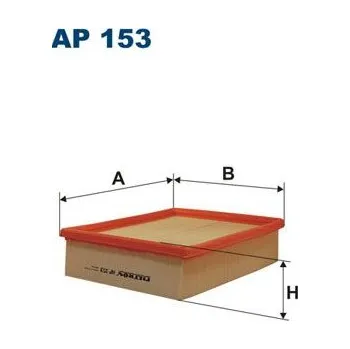 Vzduchový filtr Vzduchový filtr FILTRON AP 153