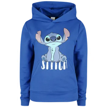 Dámská mikina Mikina s kapucí Disney z Lilo & Stitch - Stitch - Sit - Ženy - modrá