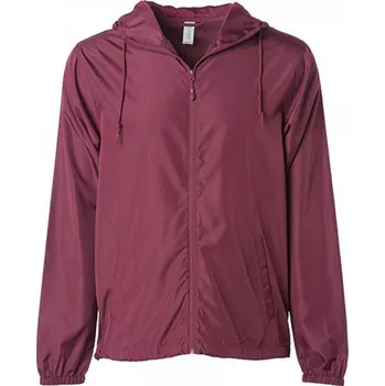 Pánská bunda Independent Pánská lehká voděodolná větrovka s vysokým límcem Barva: červená kaštanová, Velikost: XS NP700