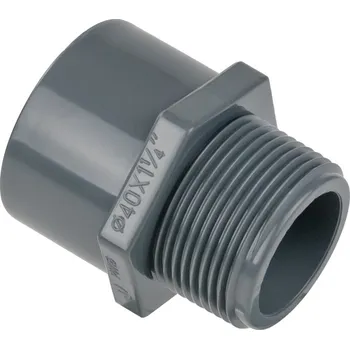 Příslušenství ke karavanu Spojka trubek přímá AG 1¼" se šroubením 50/40 mm LILIE GrauGELB