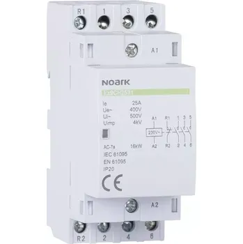 Stykač Noark 113647 Ex9CH25 04 230V 50/60Hz Instalační Stykač 25A, 230 V, 4 NC kontakty (Ex9CH25 04 230V 50/60Hz)