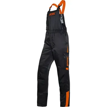 Pracovní oblečení Protipořezové laclové kalhoty Dynamic STIHL (008838811) (Komfortní protipořezové kalhoty s náprsenkou Stihl pro práci v lese. Přední strana mimořádně robustní a odolná díky materiálu Beaver Extrem. S odzkoušenou ochranou proti proříznutí (EN 381), barva)