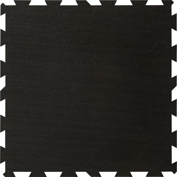 Černá gumová modulová puzzle dlažba (střed) FLOMA FitFlo SF1050 - 100 x 100 x 1,6 cm