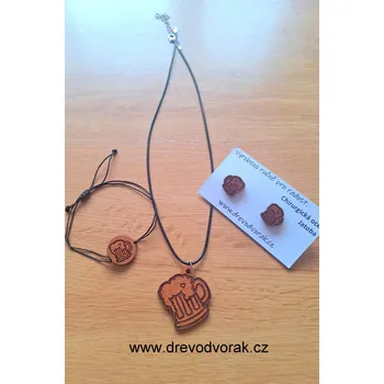 Souprava šperků Pivo - sada šperků Varianta: Dub