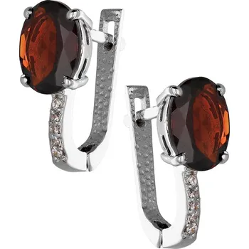 Náušnice Zlaton Náušnice bílé zlato s kamenem 1.6cm 3.65g 000510907240