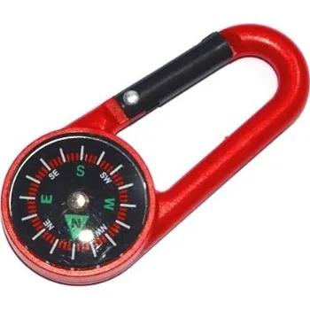 CHZ Karabina s kompasem "RED AND BLACK" Barva: Červená