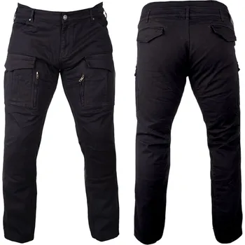 Sportovní oblečení W-TEC Pánské moto kalhoty BOS Cargo D - Black Barva: Černá, Velikost: 32