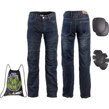 Moto kalhoty Pánské moto jeansy W-TEC Pawted - tmavě modrá Barva: Modrá, Velikost: 5XL