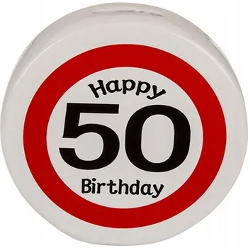 Pokladnička KERAMICKÁ Pokladnička k 50. Narozeninám, Narozeninový DÁREK