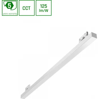 LED panel LED lineární design svítidlo do 3F lišty 40W 5000 lm CCT change, bílé, záruka 5 let
