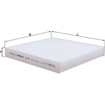 Ventilátor topení a klimatizace Filtr, vzduch v interiéru MAHLE LA 82