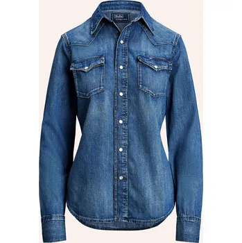 Dámská halenka Polo Ralph Lauren Dámská Džínová Halenka, modrá, 42