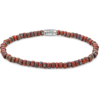 Unisex parfém Rebel & Rose Bracelet Glass Rocks Red Jazz RR-40117-S-L Unisex