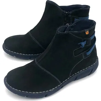 Dámské kozačky Dámská kožená kotníková obuv 6986 negro Jungla černá Barva: negro, Velikost: 41