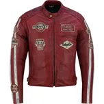 Pánská Kožená Bunda Vector RedFest Brixton Červená Velikost: 5XL