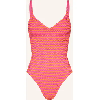 Dámské plavky Seafolly Dámské Plavky Mesh Effect, růžová / oranžová, 38