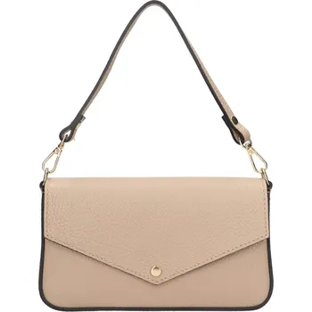 Kabelka Dámské kožené plesové psaníčko Italia Emka - béžová
