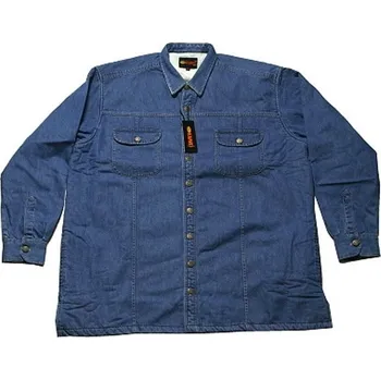 Pánská casual bunda Pánská riflová bunda JEANS s kožíškem modrá 23355/102 Kamro ODE-KAM-23355-102 - 5XL