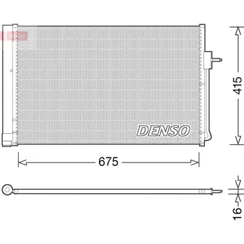 Výparník klimatizace Kondenzátor, klimatizace DENSO DCN15001