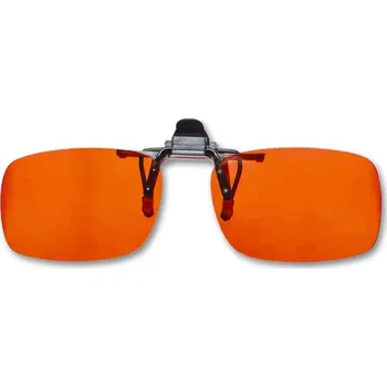 Počítačové brýle Oranžové klipy na brýle blokující modré světlo