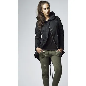 Dámská parka Dámská bavněná parka Urban Classics s rozšířeným zadním dílem Barva: Černá, Velikost: L