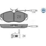 Sada brzdových destiček, kotoučová brzda MEYLE 025 217 9719/PD