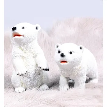 Dekorace POLÁRNÍ MEDVĚD 9 x 12 x 19 cm