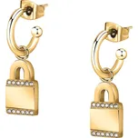 Morellato Pozlacené kruhové náušnice Visací zámky 2v1 Mascotte SAVL09 + 2 měsíce na vrácení zboží