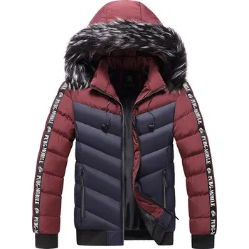 Pánský zimní kabát Pánská zimní bunda ND831 Barva: Tmavě Modrá, Velikost: 5XL