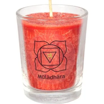 Svíčka Cereus Čakrová svíce Hojnost | mini červená