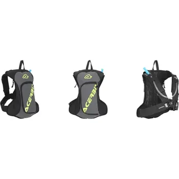 Zavazadlo na motocykl a Batoh s picím vakem / picí vak ACERBIS ACQUA DRINK BAG/BACKPACK objem batohu 5 litrů, objem picího vaku 2 litry, barva černá/šedá/žlutá fluo (Mototašky, motobrašny, batůžky na motocykl)