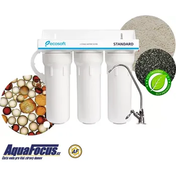 vodní filtr Třístupňový kuchyňský filtr ECO-DEC3 – železo, mangan, amoniak, tvrdost vody, dusičnany, sírany, chlór a těžké kovy