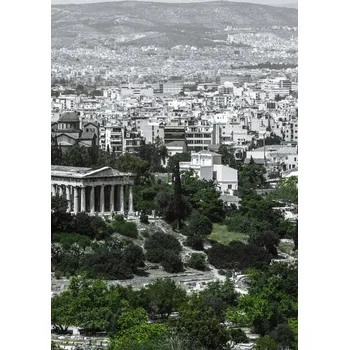 Obraz Plakát Pohled na chrám Hefaista bez rámu 29,7 x 42 cm