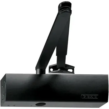 Zavírač dveří Zavírač Geze TS 2000V s aretačním ramínkem černý Aretační rameno: nevypínatelné