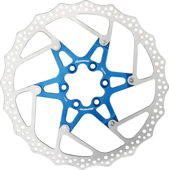 Brzda na kolo Brzdový kotouč Reverse Alloy/Steel 180mm - Blue