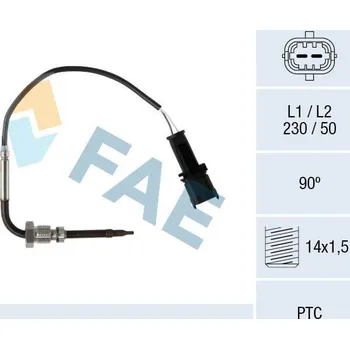 Čidlo automobilu Čidlo, teplota výfukových plynů FAE 68075