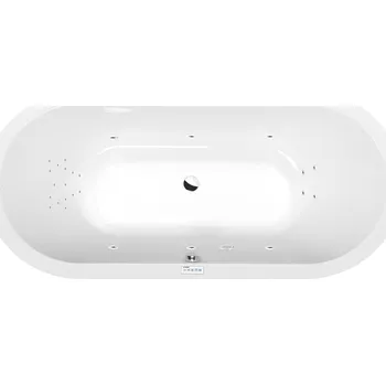 Vana VIVA O hydromasážní vana, 175x80x47cm, Highline Hydro, chrom