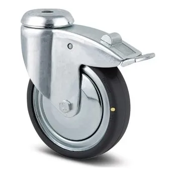 Pojezdové kolečko Agila TENTE Kolečko antistatické 125mm, s brzdou, otvor pro čep, 2477DYK125P30-11