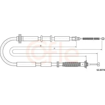 Autodíl Tažné lanko, parkovací brzda COFLE 12.0773
